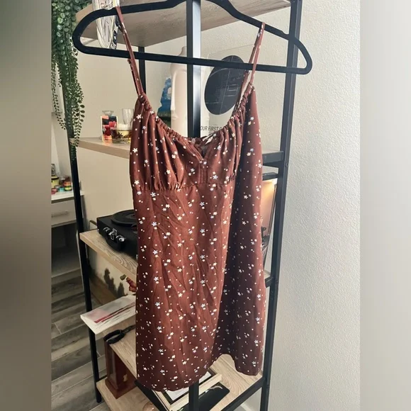 Brown floral dress Brown floral dress